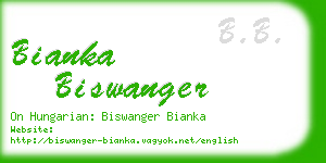 bianka biswanger business card